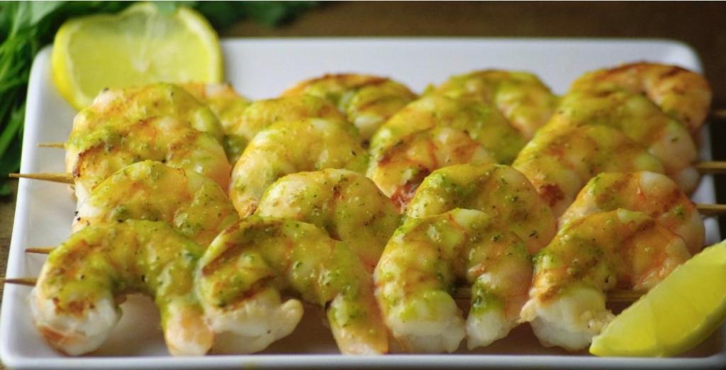 Spicy IPA Shrimp Skewers © Food Loves Beer